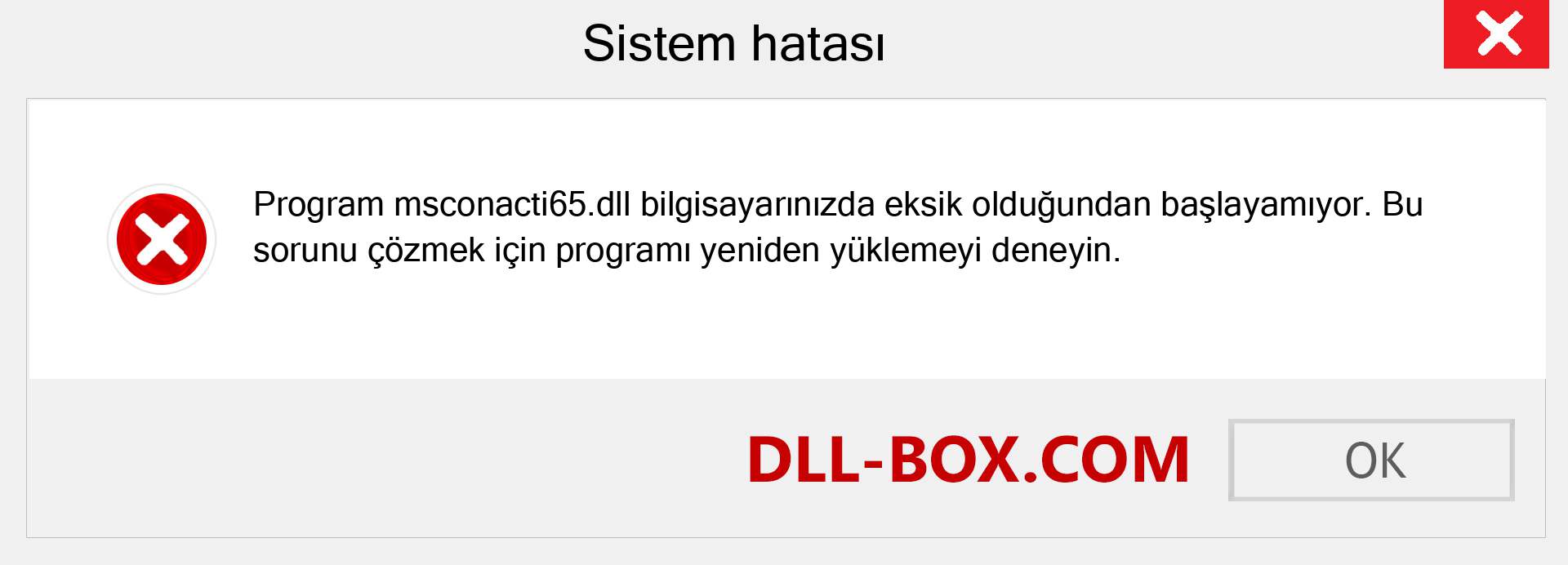 msconacti65.dll dosyası eksik mi? Windows 7, 8, 10 için İndirin - Windows'ta msconacti65 dll Eksik Hatasını Düzeltin, fotoğraflar, resimler